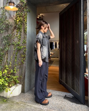 【26AW】WE11DONE ウェルダン / デニムベスト / BLACK WESTERN DENIM BLOUSON VEST