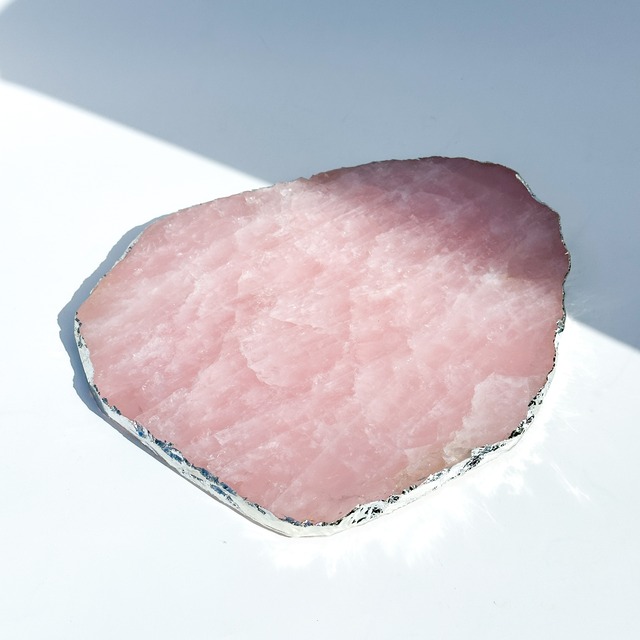 ローズクォーツ プレート42◇ Rose Quartz ◇天然石・鉱物・パワーストーン・インテリア