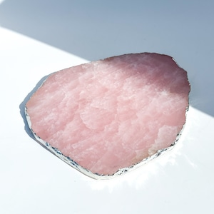 ローズクォーツ プレート42◇ Rose Quartz ◇天然石・鉱物・パワーストーン・インテリア
