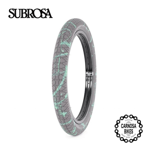 【SUBROSA】Designer Tire [デザイナータイヤ] 20× 2.4" Teal-Drip