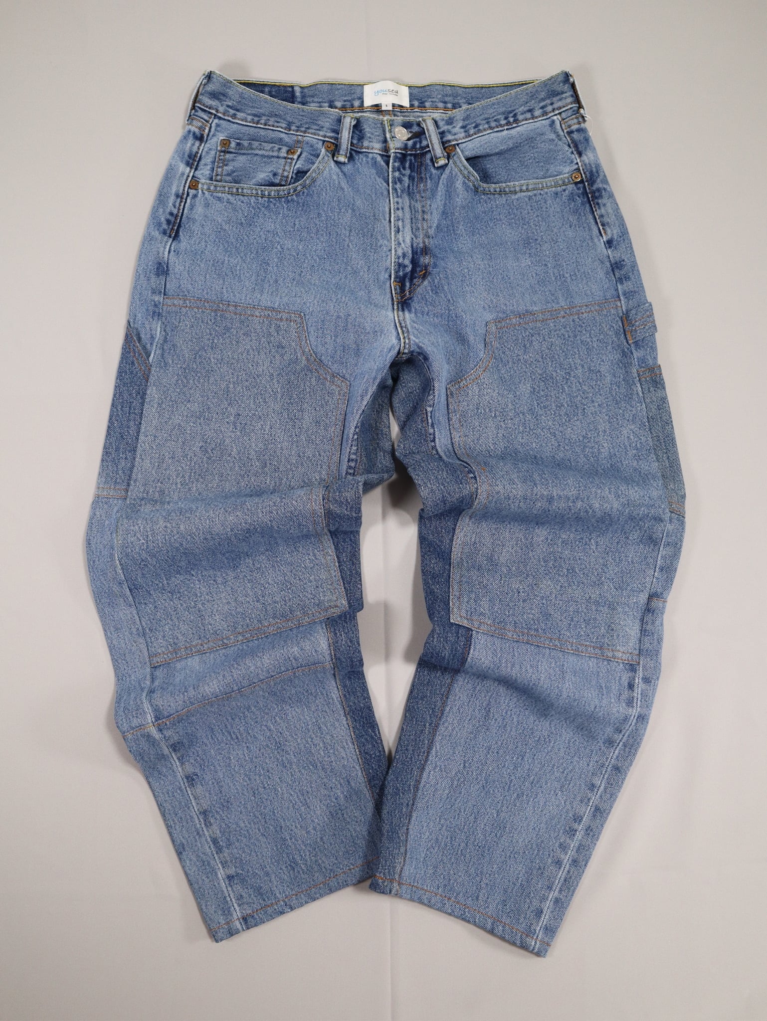 DOUBLE KNEE PAINTER PANTS indigo (No Studs) サイズ1
