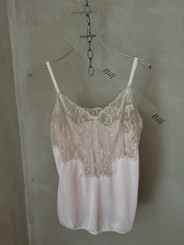 Christian Dior embroidery logo lace cami