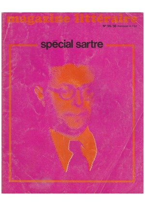 magazine litteraire no.55/56  special sartre