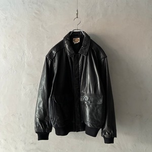 -BANANA REPUBLIC- 80's A-2 type leather flight jacket