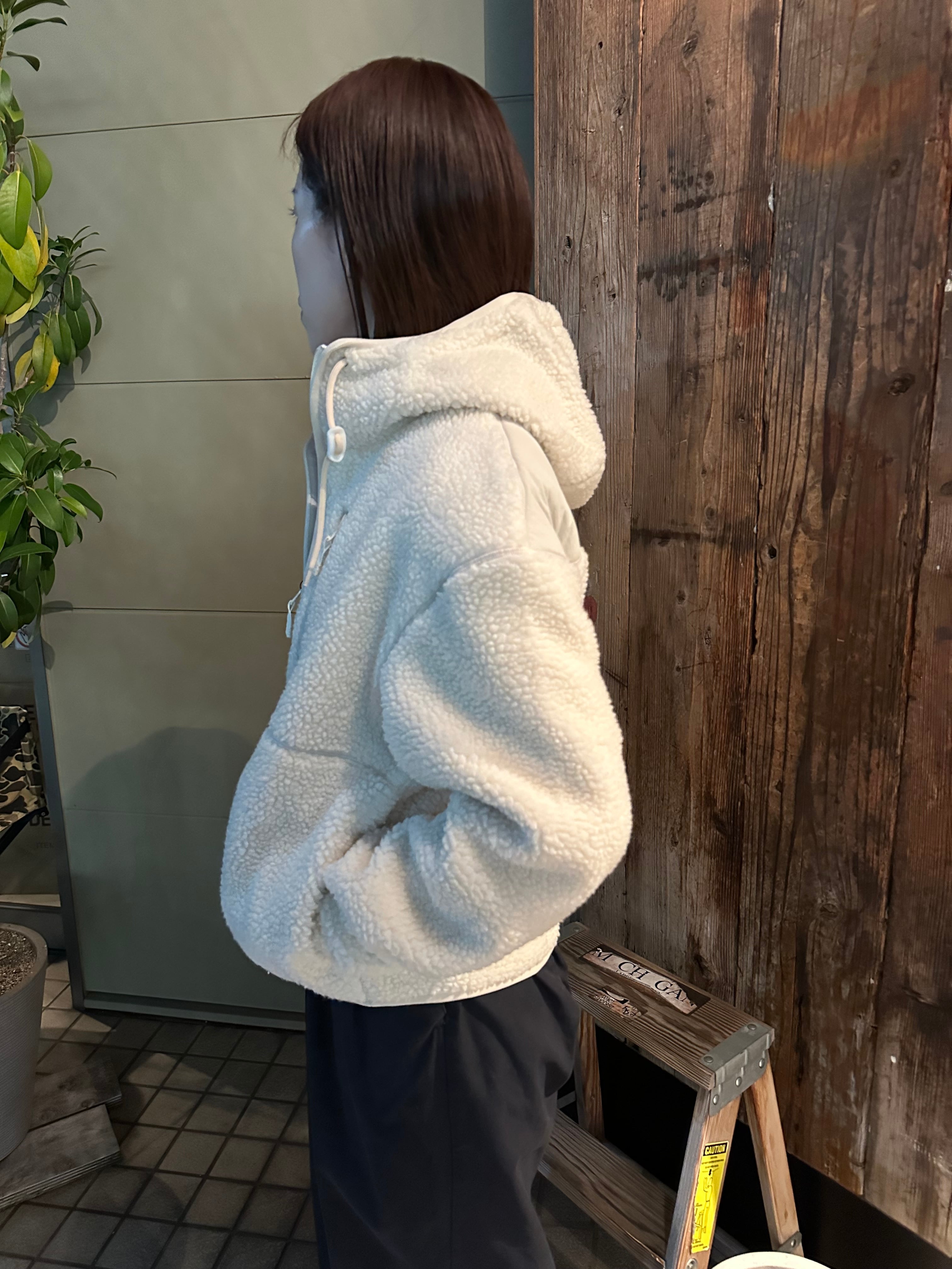 NANGA ナンガ BOA FLEECE FULL ZIP PARKA W ボア フリース フルジップ