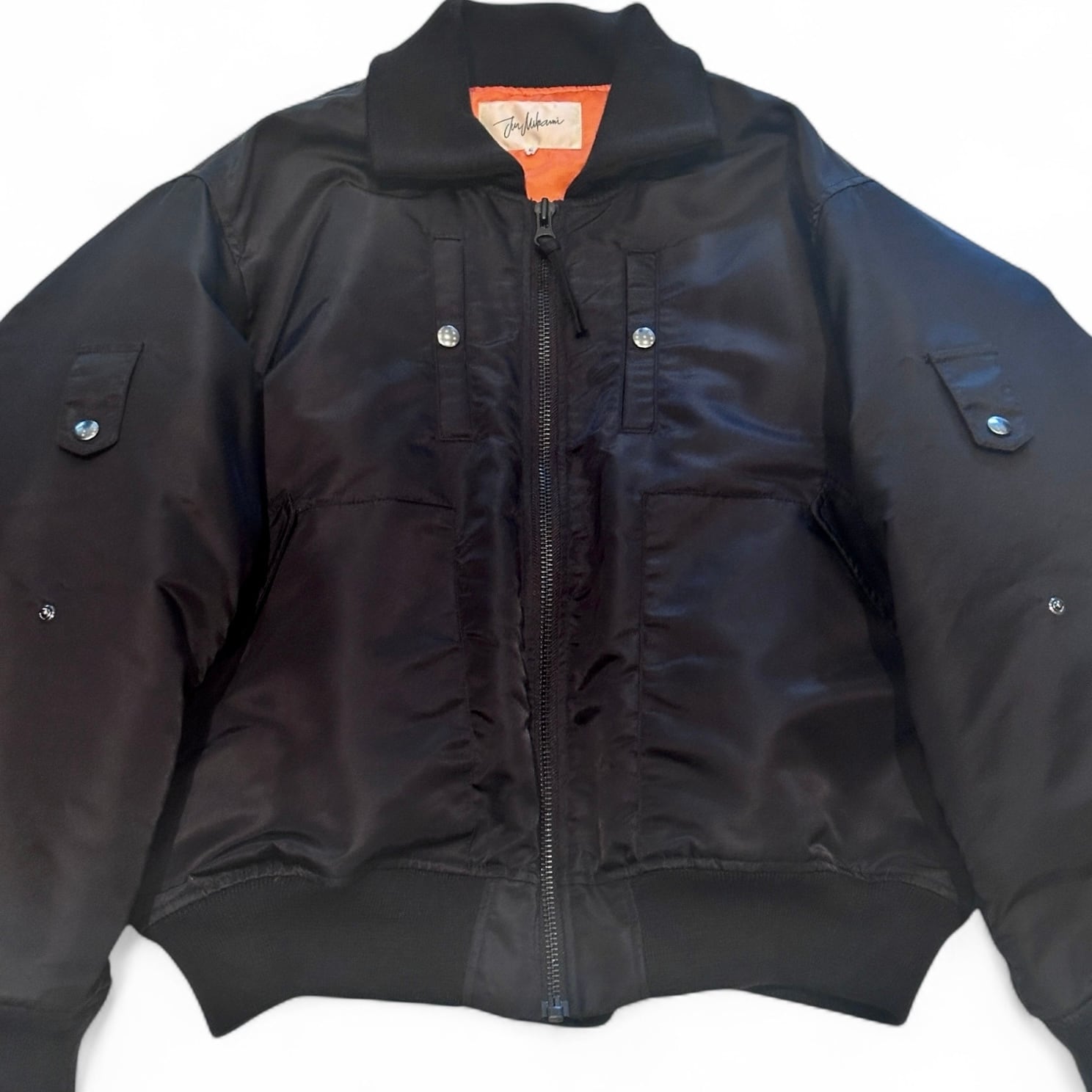 JUN MIKAMI ブラック ジャケット JUN MIKAMI ジュンミカミ ナイロンジャケット ブラック サイズ