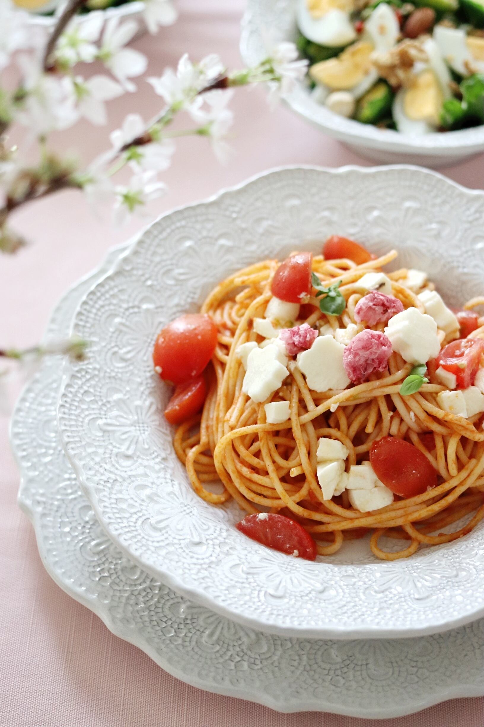 La Ceramica ラセラミカ クリームレースパスタプレート | Floraison