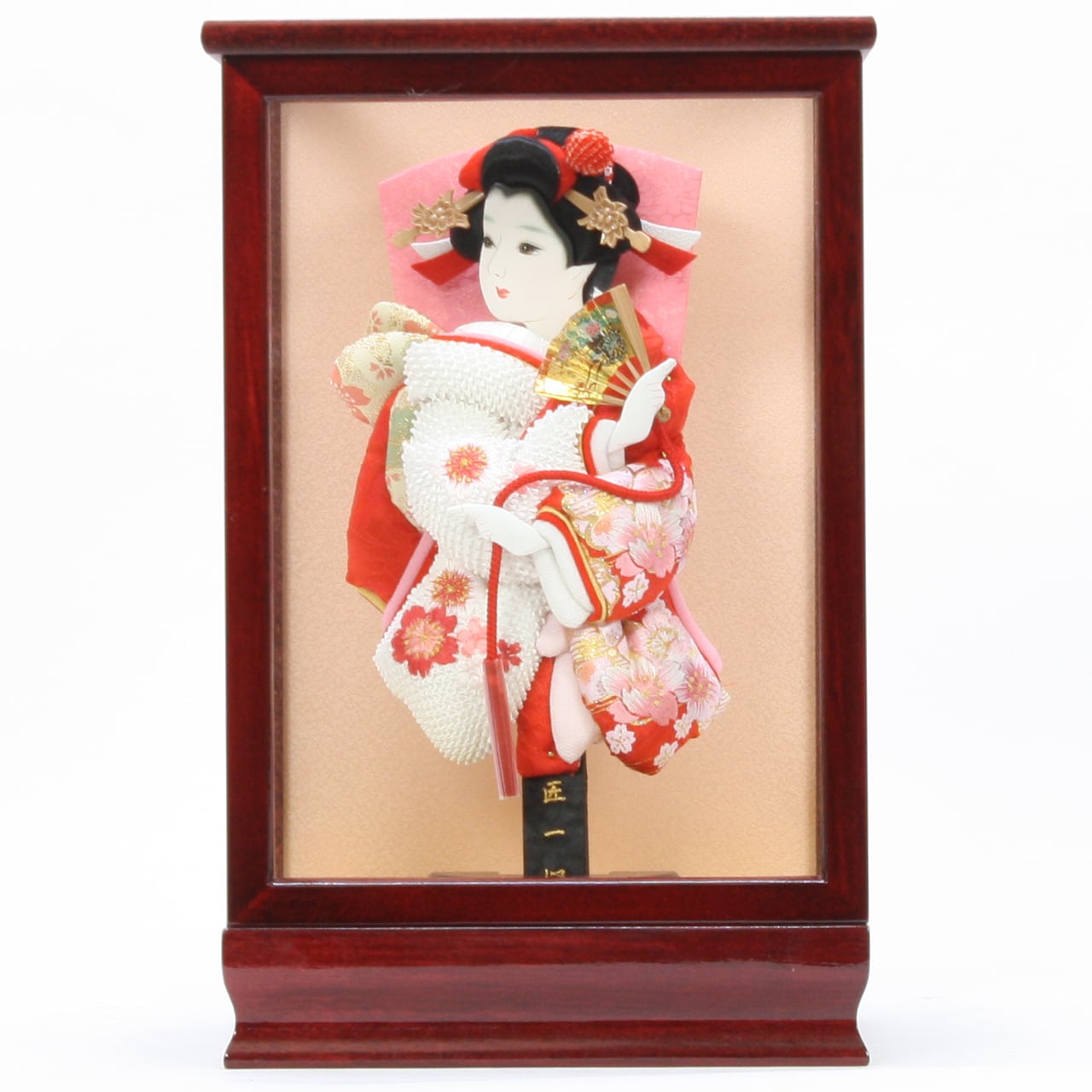 羽子板飾り《商品コード》10308-0125 羽子板飾り 刺繍室町桜｜初正月