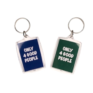 Magico "ONLY 4 GOOD PEOPLE" keychain Navy,Green