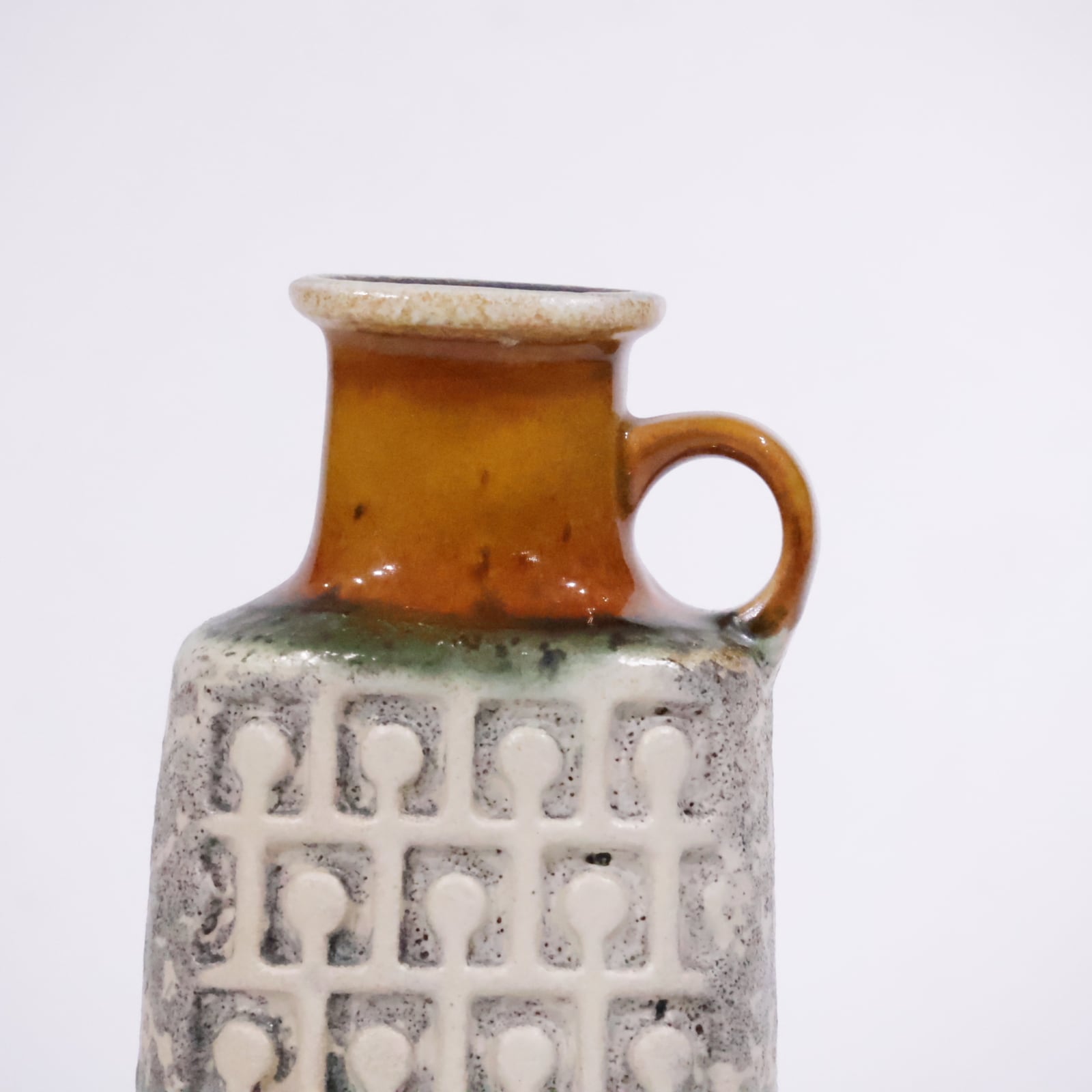 花瓶・フラワースタンド VEB Haldensleben fatlava Germany 1970s VEB Haldensleben-- 18.2cm | Fat Lava & German Art Pottery