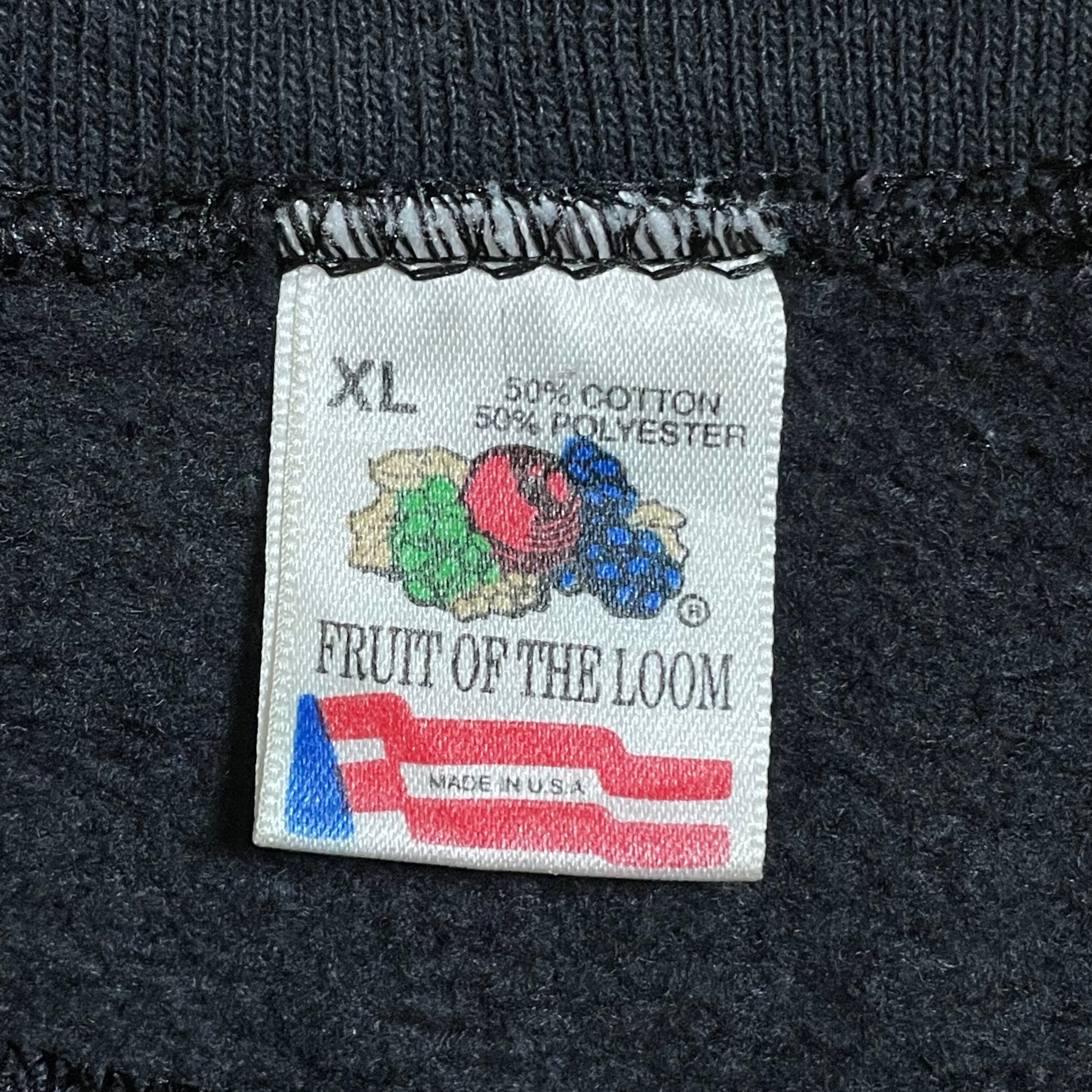 FRUIT OF THE LOOM 90s USA製 バックプリント ロゴ スウェットシャツ