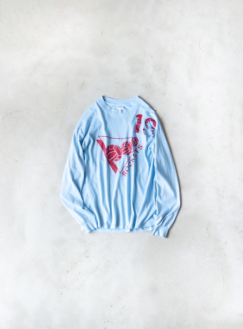 "ROCKETS" 1980s Uniform number 19 l/s tee
