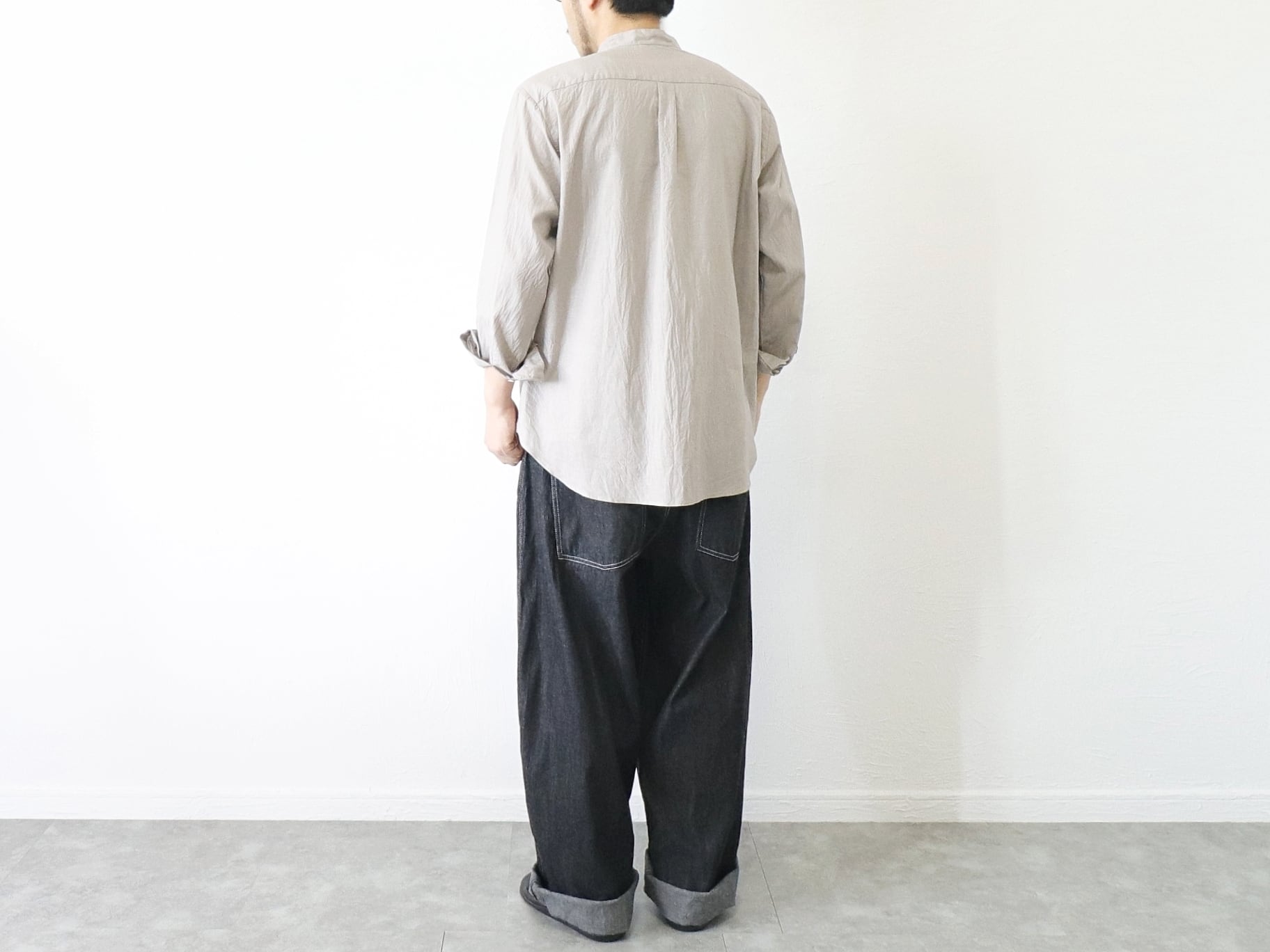 NARU FACTORY / 8オンス ムラデニム ノッポパンツ - BLACK | Mr