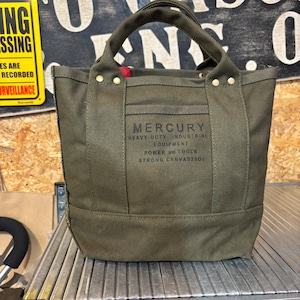 【Mercury】マーキュリー ハードキャンバストートバッグ S