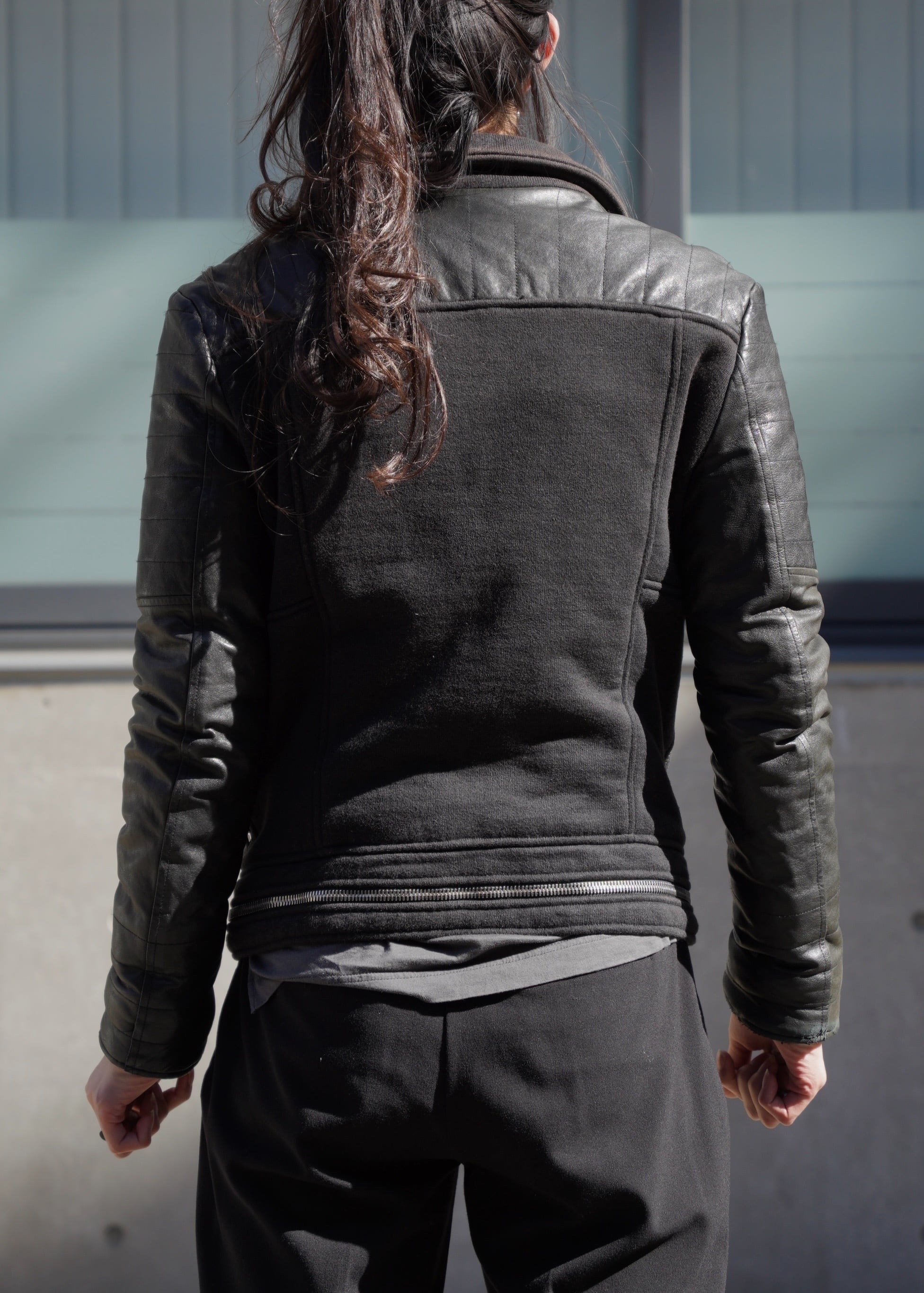 BALMAIN mulch zip switching leather riders jacket | CETTEN