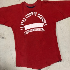 OLD REVERSIBLE T-SHIRT "RED/NAVY" "GOOD FADE"