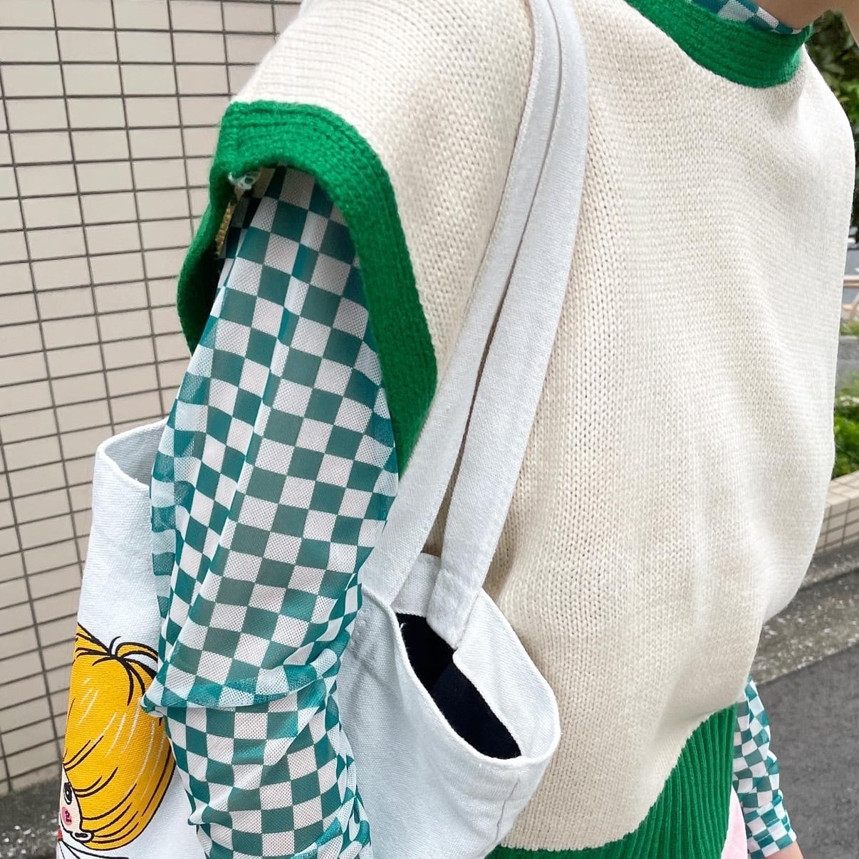 ギンガムチェックシアートップス_LN0516