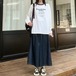 インディゴデニムキュロットパンツ ・12232