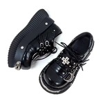 Punk Platform Shoes | Metal Detail, Chunky Sole, Height-Boosting (ME238)