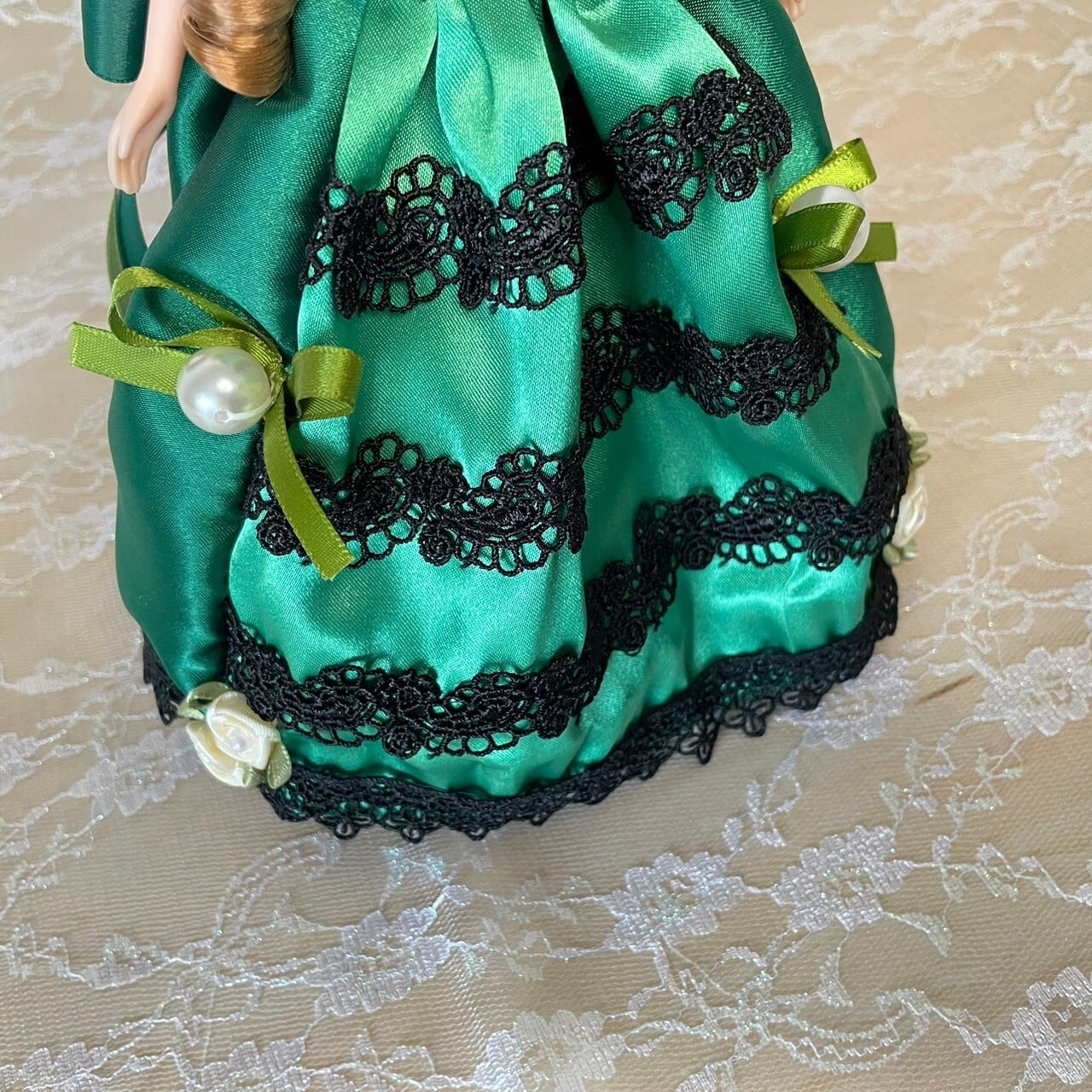 クリスマスシリーズ】クリスマスグリーンのクラシカルドレス