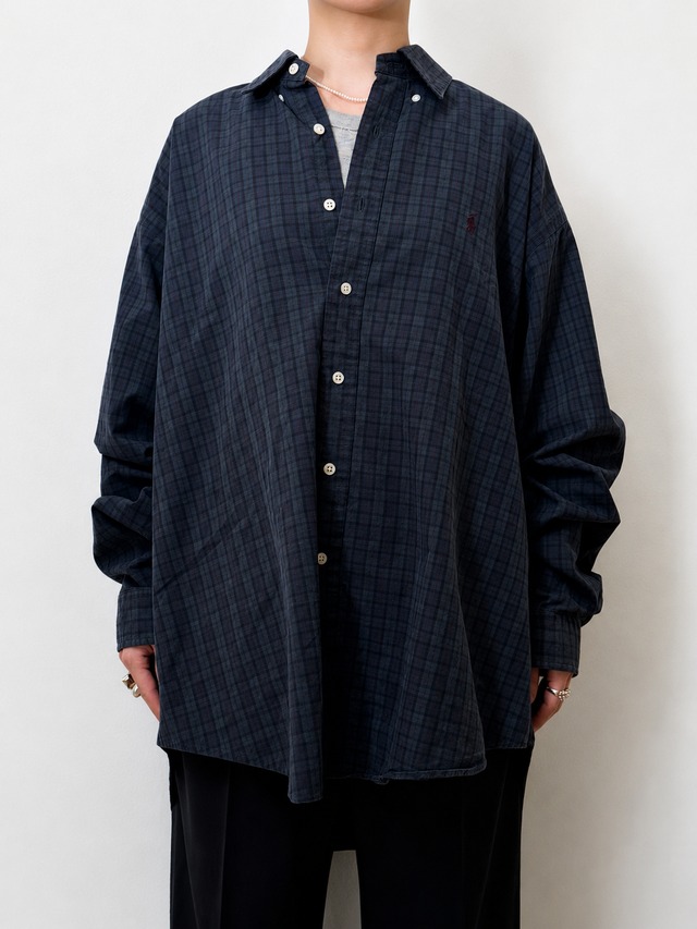 BL8-18 USED Ralph Lauren CHECK SHIRT -XL- "MULTI"