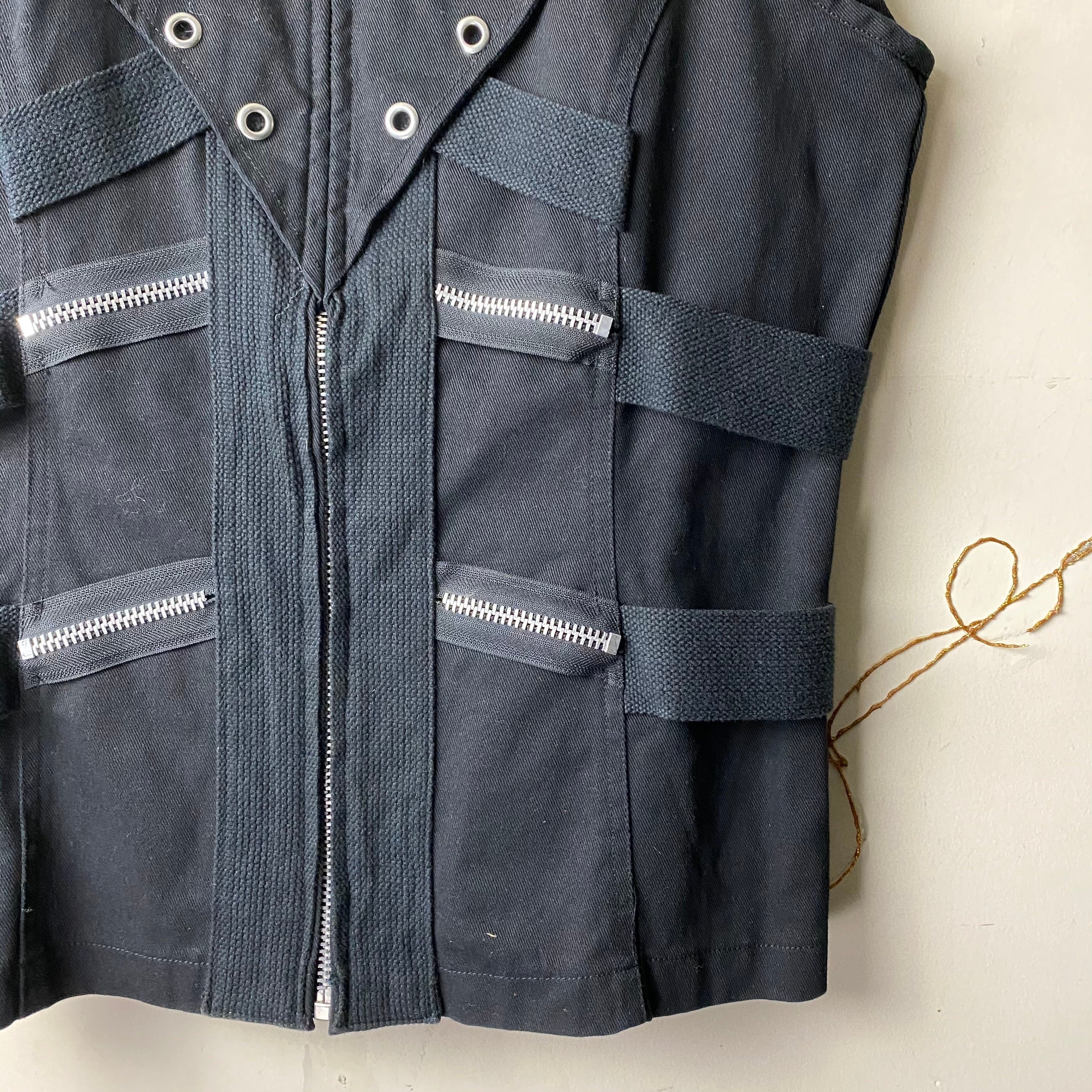 TRIPP NYC black bondage vest | NOIR ONLINE