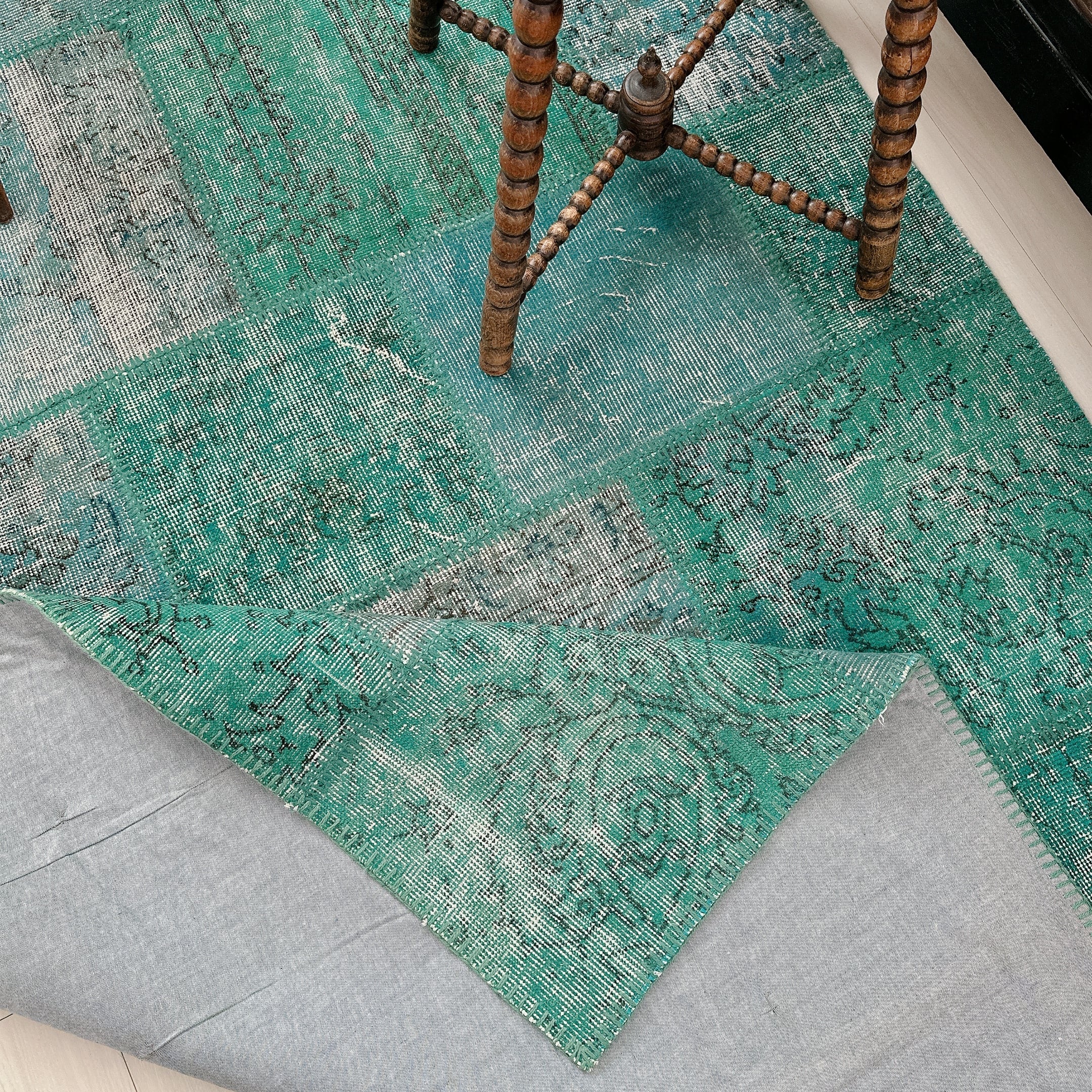 トルコ ヴィンテージラグ TR028 | イスパルタ（パッチワーク） | 158cm