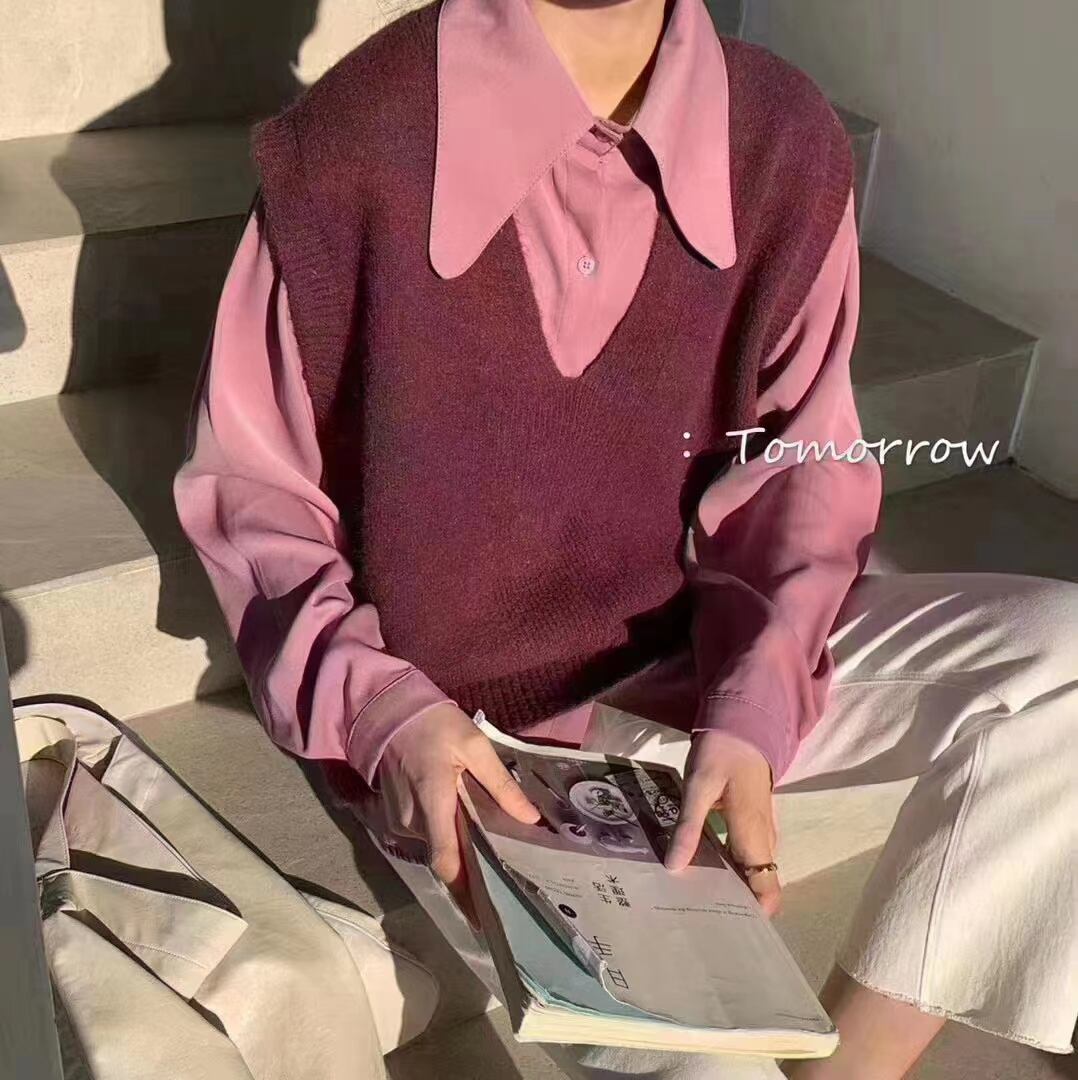 ビッグカラー ブラウス  AJ2205-D12