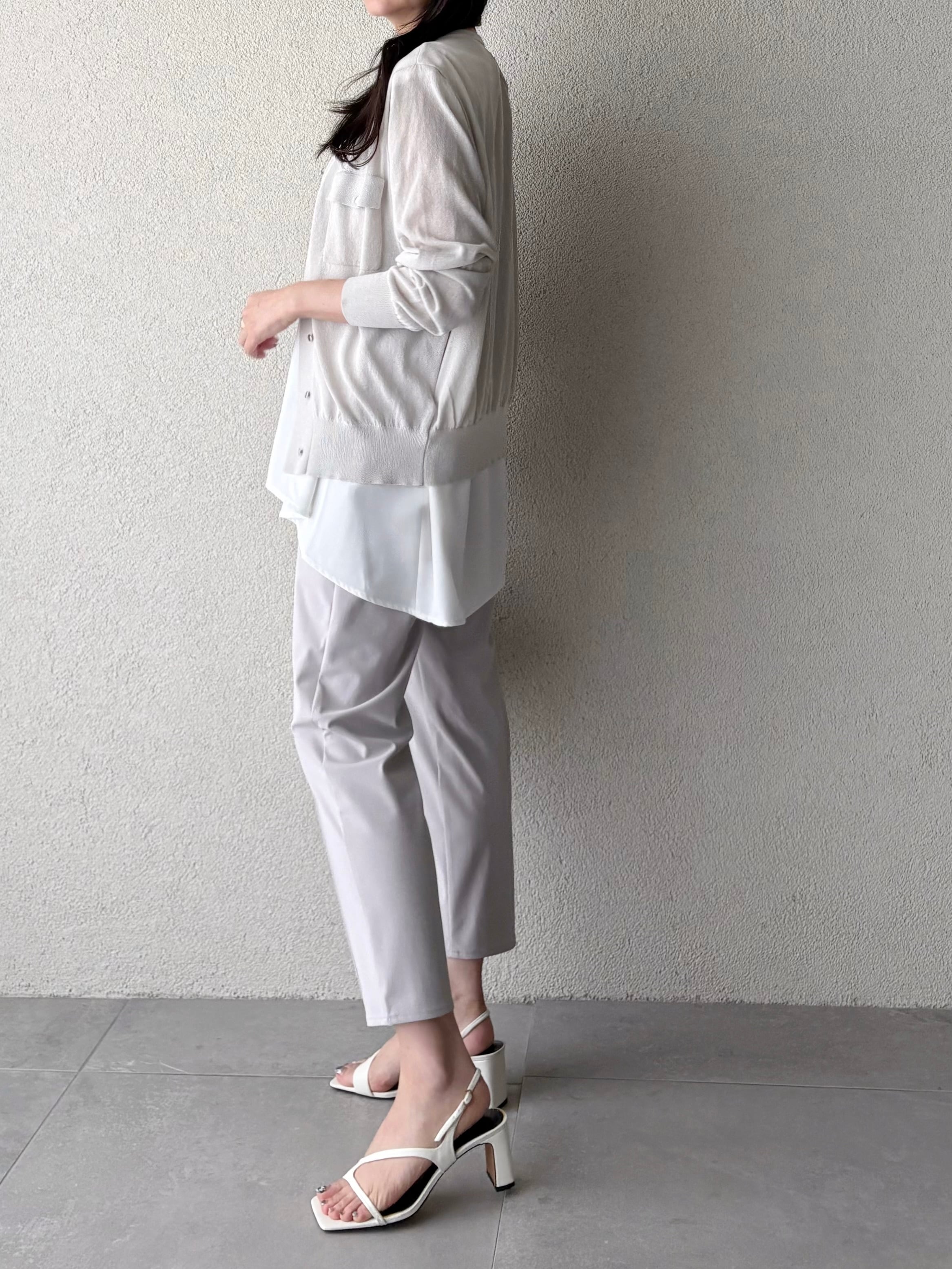SELECT〉ピンタックストレッチテーパードパンツ 652-36515 | SYSORUS