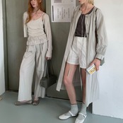 Élan Drawstring Gather Pants F0606