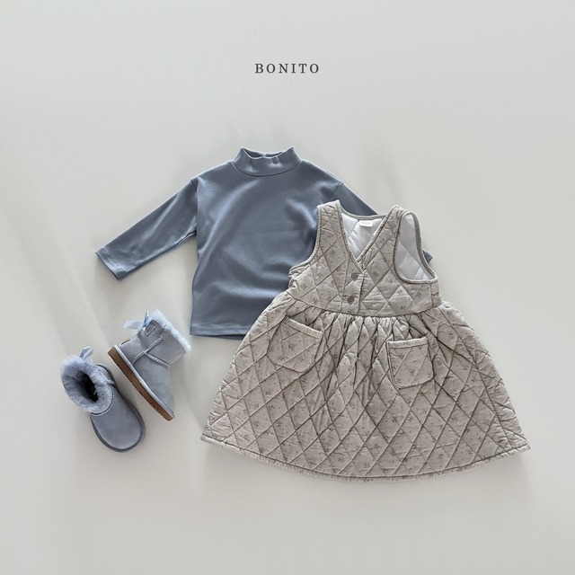 〚予約〛Flower quilting onepiece <kids><Jr>