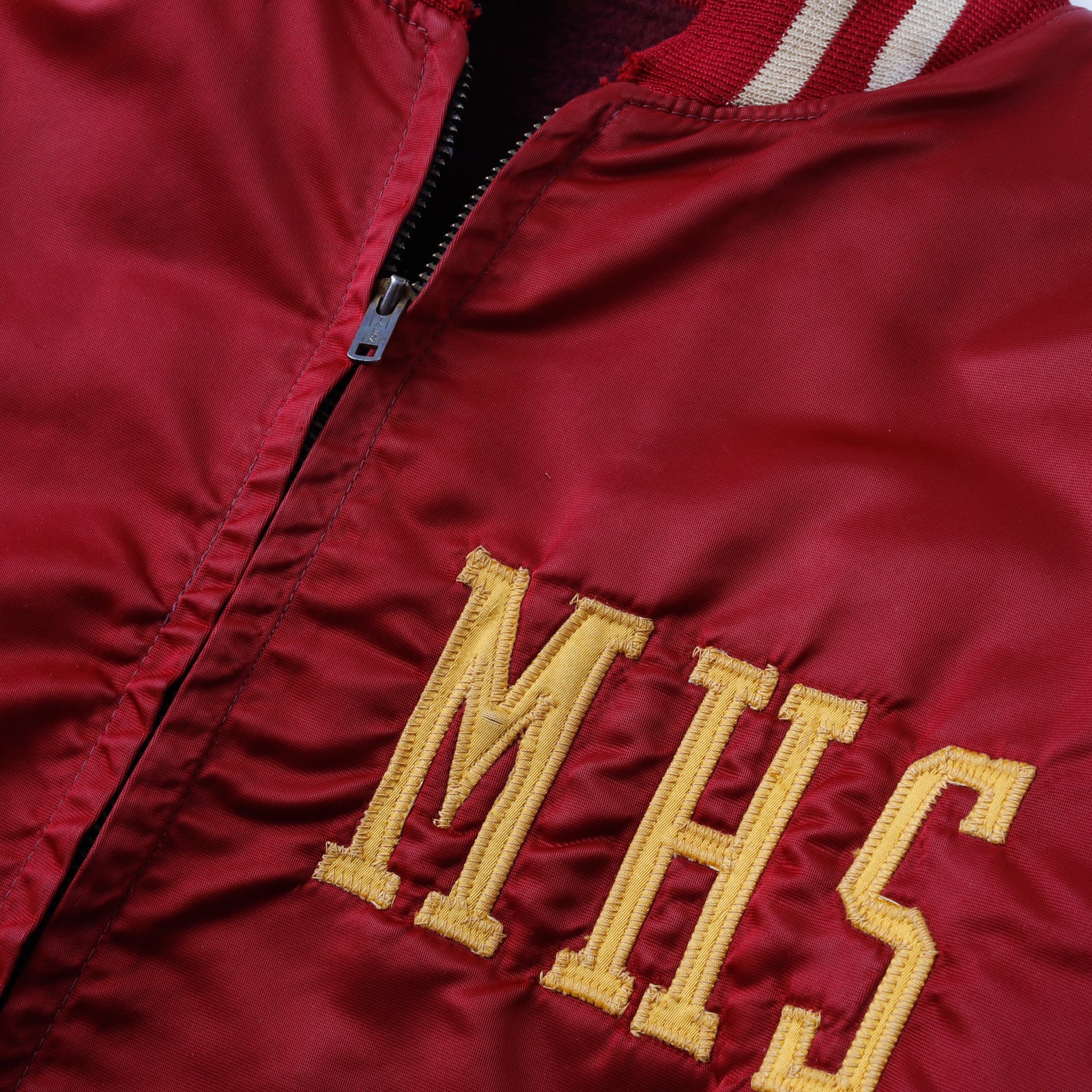 極美品】50s MHS special vintage jacket satin fabric blouson made