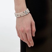 Pearl layered majesty bracelet【B001】