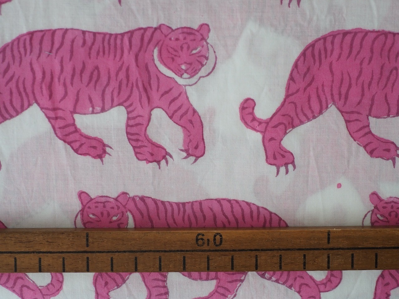 block print fabric c67 new tora pink