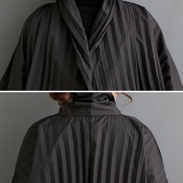 Wave pleated two-piece C0124