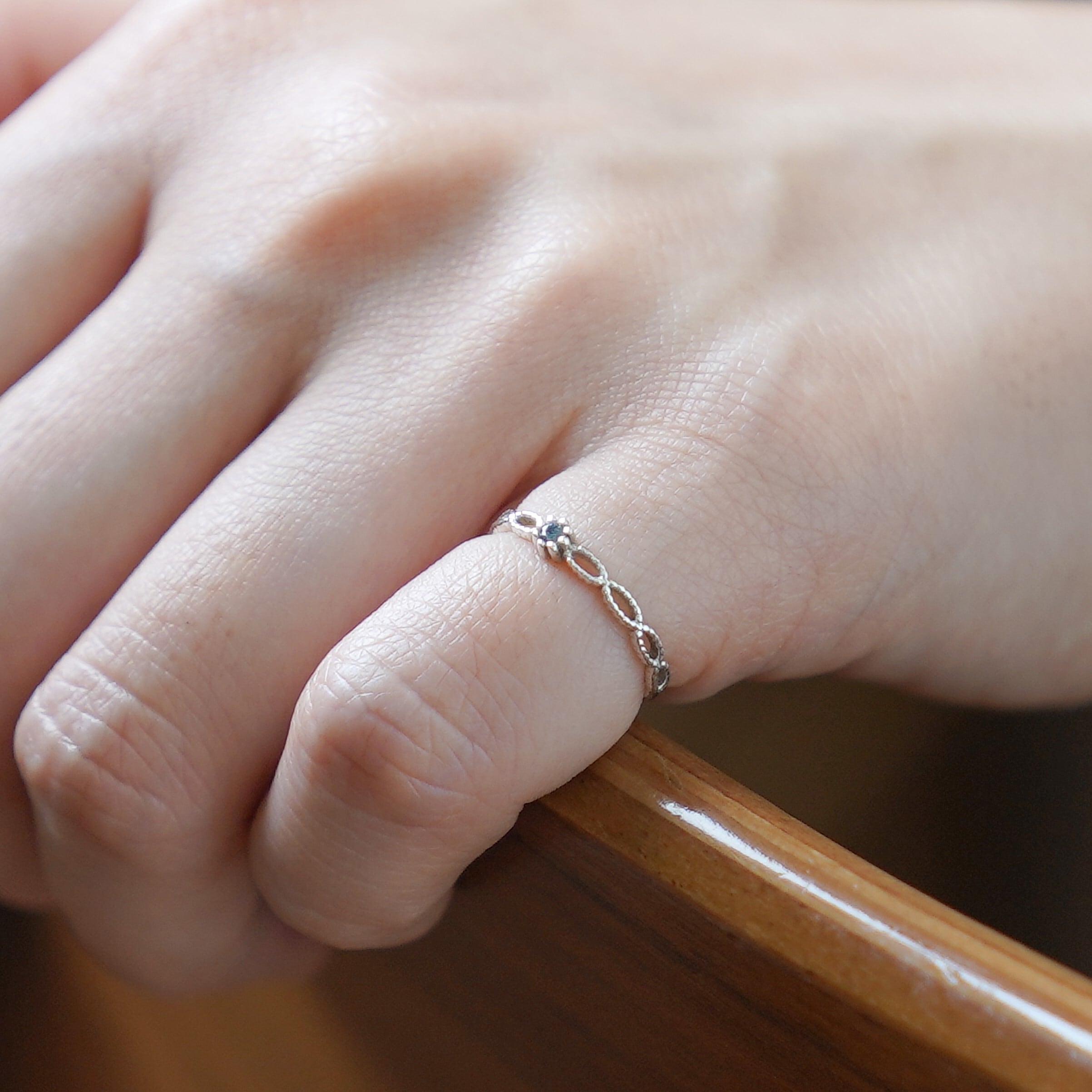 i様 ミスティックトパーズ リング 11号 ミスティックトパーズの一粒リング 11月誕生石 指輪 シルバー