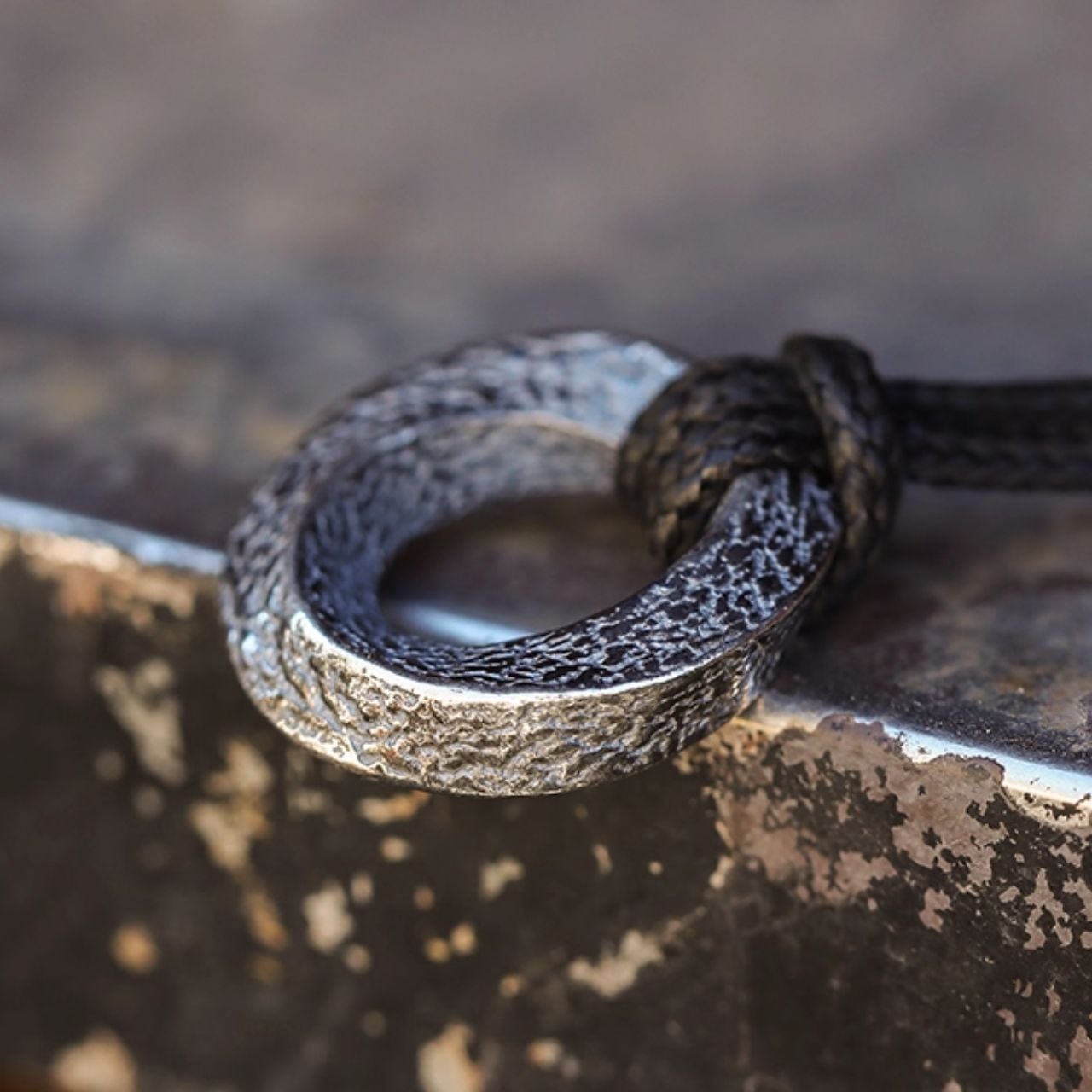 リング型ペンダントトップロープチェーンネックレス G118