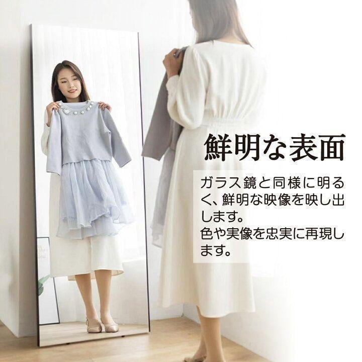 割れない鏡 ウォールミラー 壁掛け 姿見鏡 40×90cm ゴールド 割れない鏡 ウォールミラー 壁掛け 姿見鏡 40×90cm ゴールド