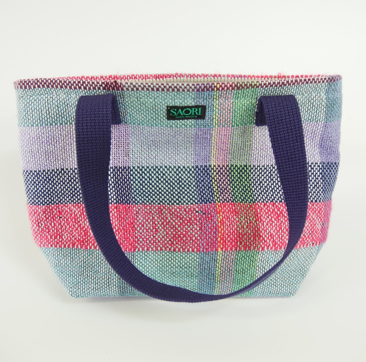 さをり織りバック（小）04 | よろこび SANUKI