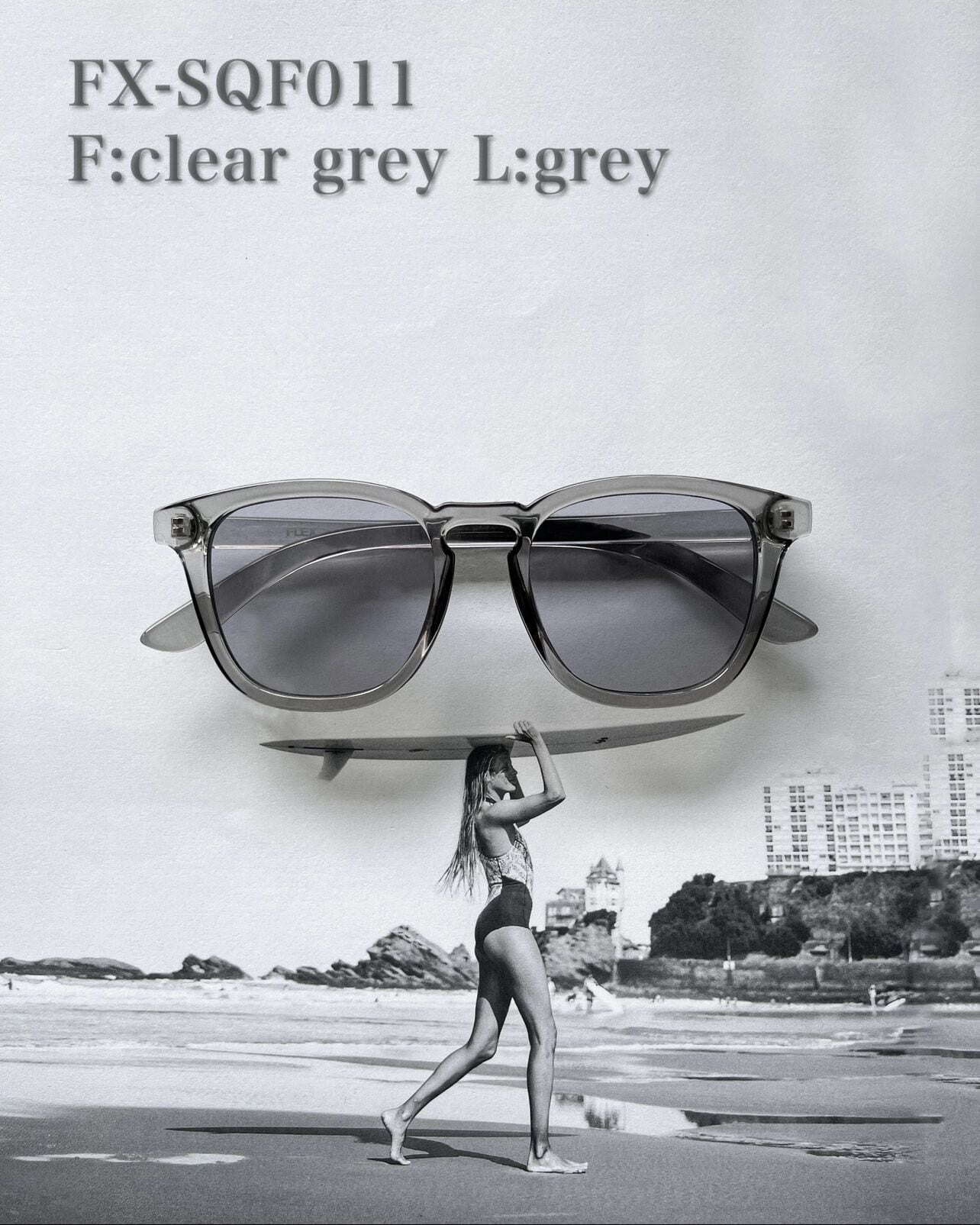 3colors】square frame sunglasses | FLEX公式｜SNSで話題のアイウェア