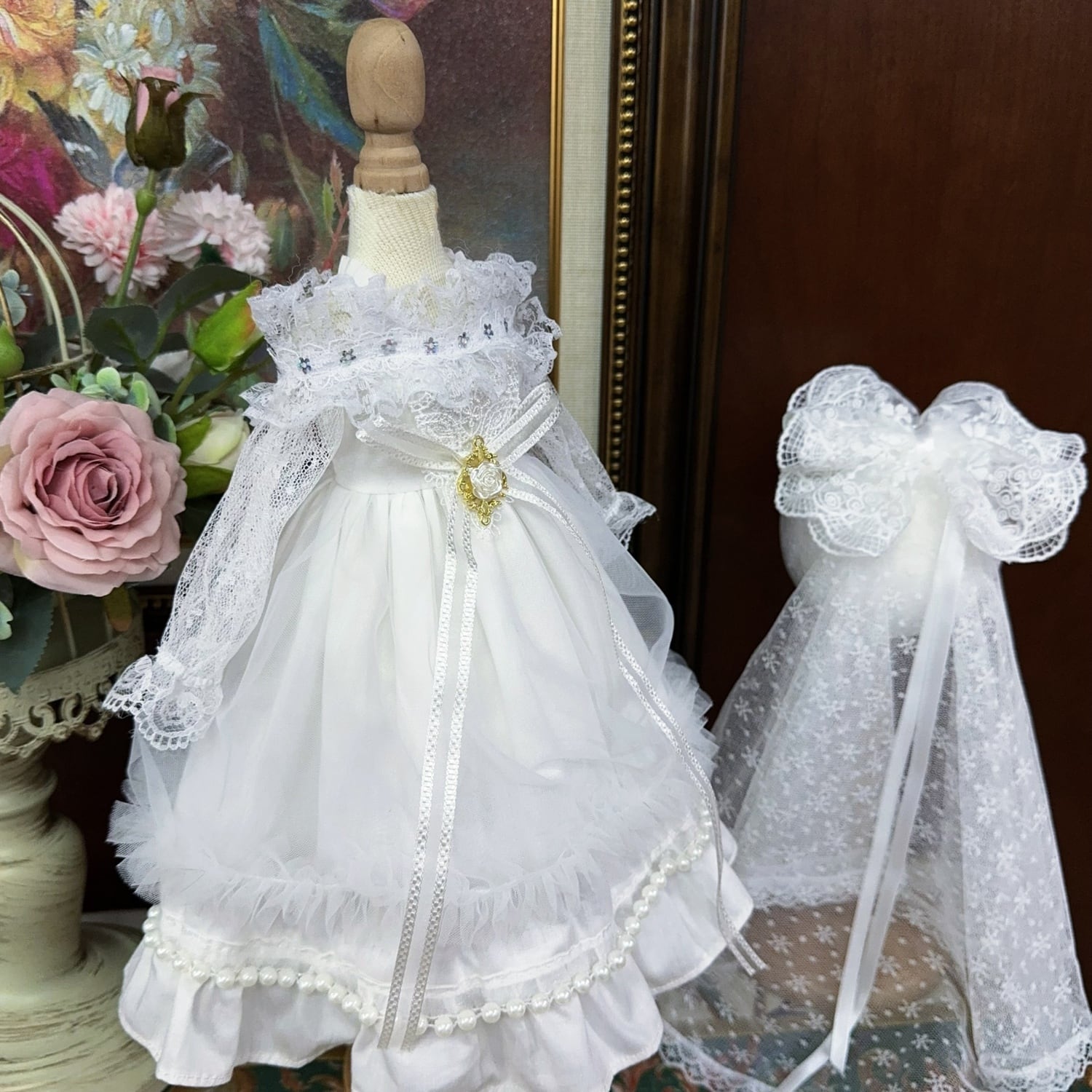 DD,SD,MDD,MSD,幼SDサイズ ブライダルドール ウエディングドレス