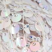 社交ダンス 衣装 ラテン ドレス ワンピース ホワイト系 ベージュ系 アトリエ ミワ Atelier Miwaアイボリー 白 レース デモ 競技 ダンス パーティ 発表会 装飾 フリンジ デモンストレーション 競技会 パーティー イベント 舞台衣装 オフホワイト 装飾 優しい色 女性用