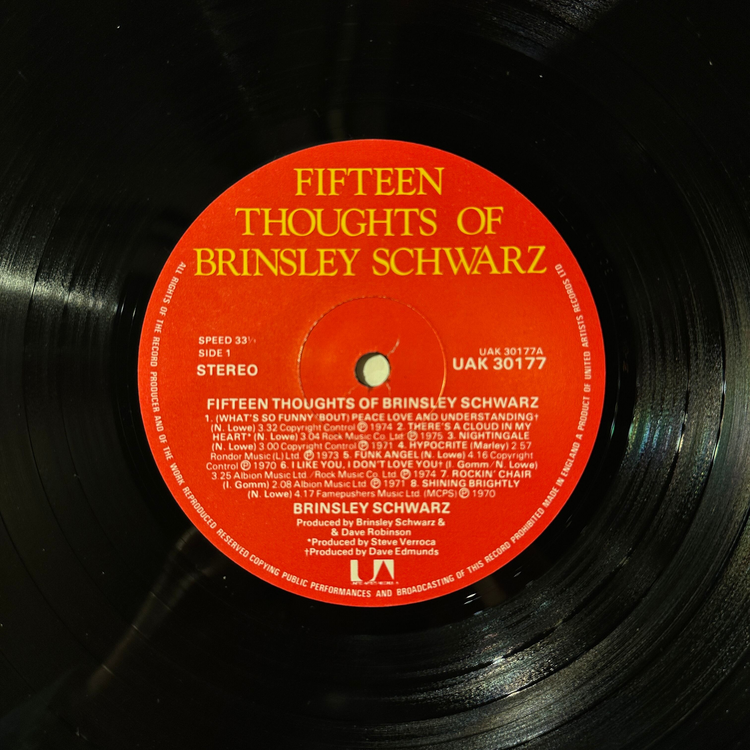 LP】BRINSLEY SCHWARZ/Fifteen Thoughts Of Brinsley Schwarz | SORC