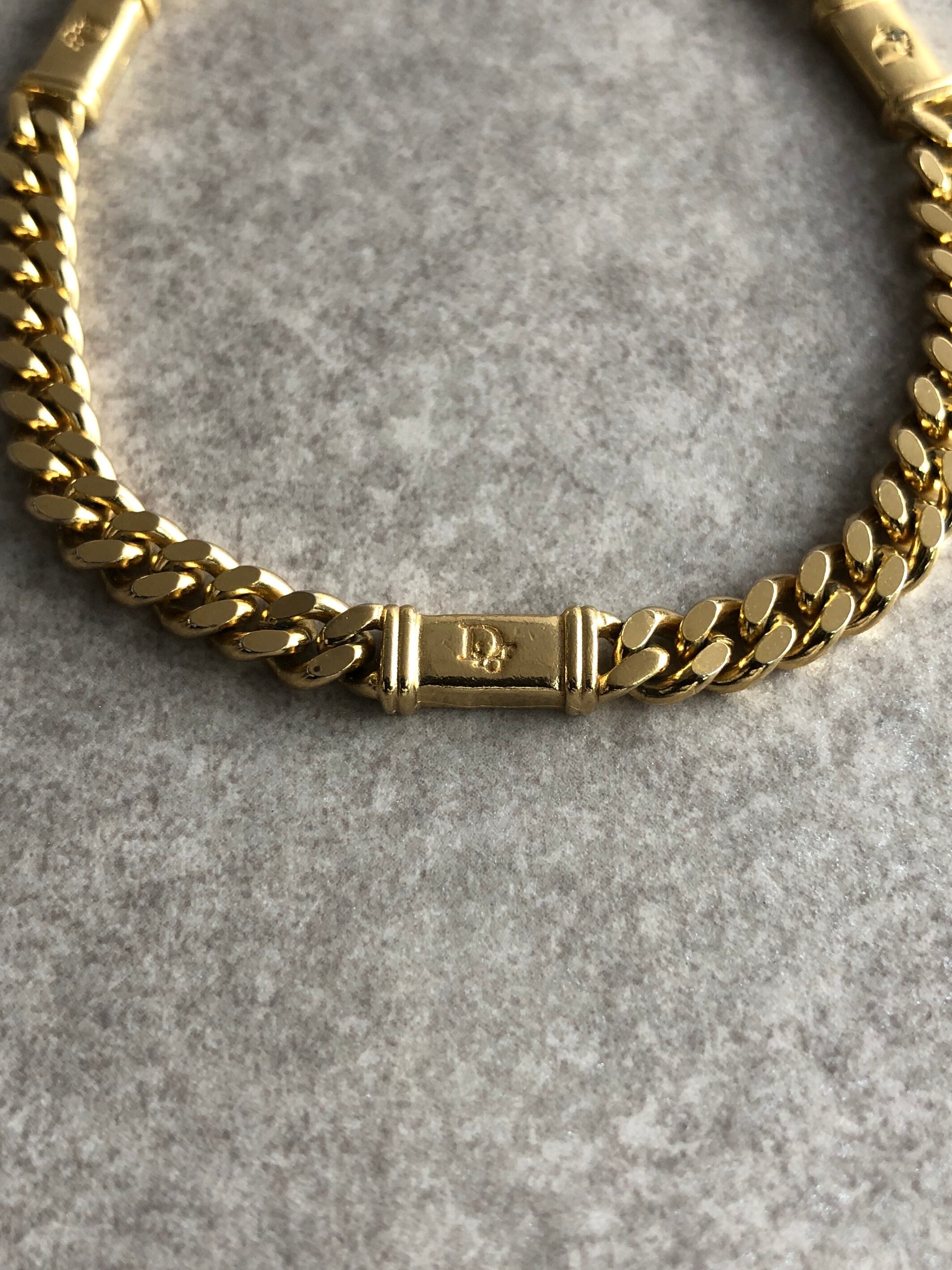 Christian Dior クリスチャン ディオール ブレスレット ゴールド ロゴ