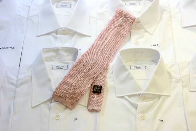 knit tie "BABY PINK" 3019-21