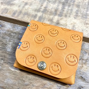 SMILE Leather Half wallet mini
