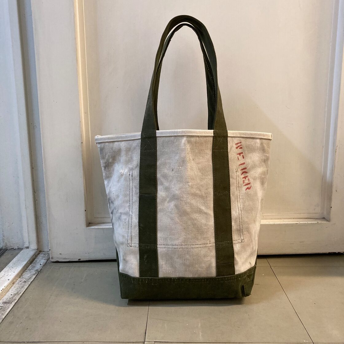 ハンドメイド トートバッグ ダッフルバッグ US ARMY ビンテージ 