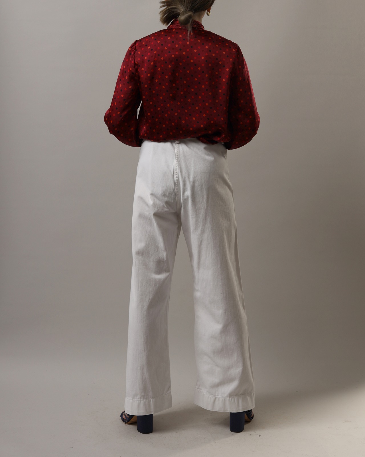 1980's Givenchy / Polka Dot Blouse