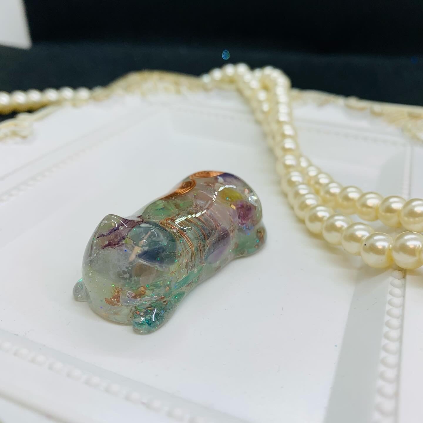 つねりん品 オルゴナイト猫ちゃん 猫ちゃんオルゴナイト | 結猫-むすびねこ-