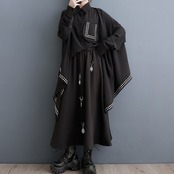 スタッズ装飾 アシンメトリー シャツ  00084